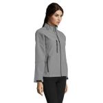 ROXY WOMEN SOFTSHELL ZIPPED, gray Gray | L