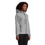 REPLAY WOMEN HOOD SOFTSHELL, gray Gray | L