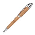 Metal twist ballpen with bamboo coating Fawn