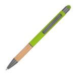 Ball pen with bamboo grip zone Apple green