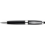 Metal ball pen with touch pad function Black
