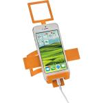 Biegsamer Handyhalter mit Silikonüberzug Orange