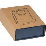 Glass block with small clock Transparent