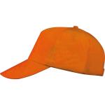 5-panel classic baseball cap Orange