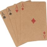 Spielkarten (52 Blatt + Joker) Beige
