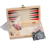 Backgammon - Schach -Dame Spiel Beige