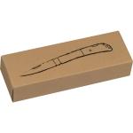 Folding knife with wooden handle Brown