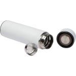 Vakuum Edelstahlflasche mit LED Temperaturanzeige Weiß
