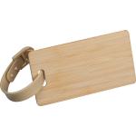 Bamboo luggage tag Fawn