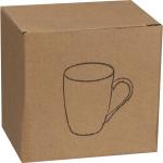 Rubberized ceramic mug Aztec blue