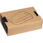 Aluminium lunch box with closure KATHERINE Black