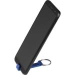 Metal keyring with bottle and can opener Aztec blue