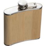 Hip flask with bamboo cover Fawn