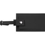 Faux leather luggage tag AMALIA Black