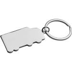 Metal keyring HGV Convoy grey