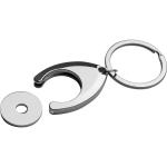 Metal keyring with shopping chip Convoy grey