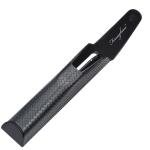 Ferraghini ball pen with twist mechanism with cloth cover in artificial leather case Black