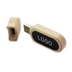 USB Stick Holz LED Ahorn | 128 MB