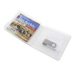 Booklet Box USB Stick Clip Transparent