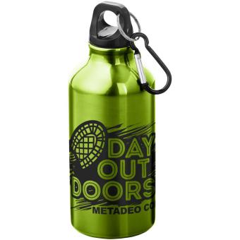 Oregon 400 ml Aluminium Trinkflasche mit Karabinerhaken Apfelgrün