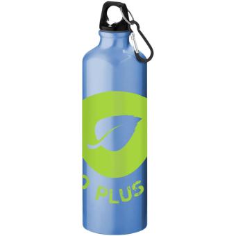 Oregon 770 ml Aluminium Trinkflasche mit Karabinerhaken Hellblau