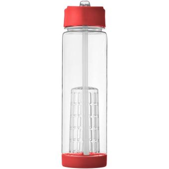 Tutti-frutti 740 ml Tritan™ infuser sport bottle Transparent red