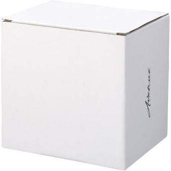 Hearth 400 ml ceramic mug with wooden coaster Black/red