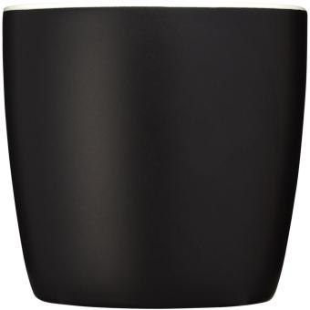 Riviera 340 ml ceramic mug Black/white