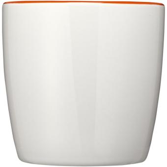 Aztec 340 ml ceramic mug White/orange