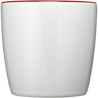 Aztec 340 ml ceramic mug White/red