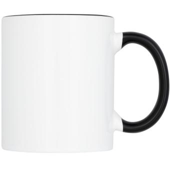 Pix 330 ml ceramic sublimation colour pop mug Black