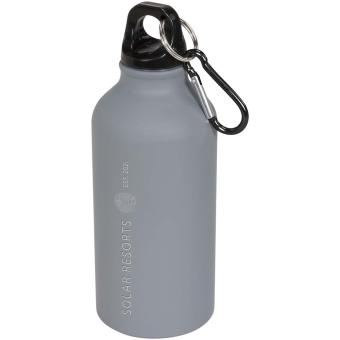 Oregon 400 ml matte water bottle with carabiner Convoy grey