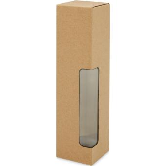 Ziggs 650 ml recycled plastic water bottle Transparent grey