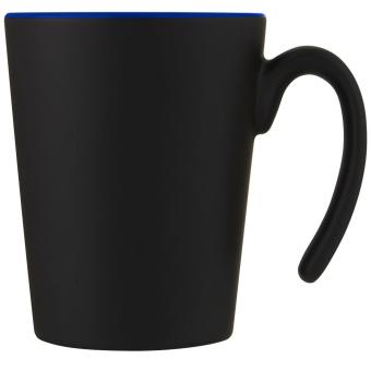 Oli 360 ml Keramikbecher mit Henkel, blau Blau,schwarz