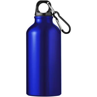 Oregon 400 ml RCS certified recycled aluminium water bottle with carabiner Aztec blue