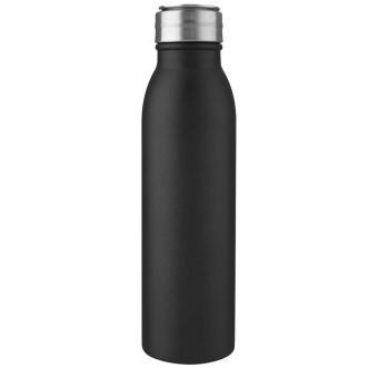 Harper 700 ml RCS certified stainless steel water bottle with metal loop Black