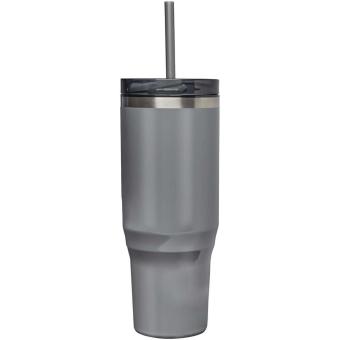 Melbourne 1200 ml RCS certified insulated tumbler with straw Convoy grey