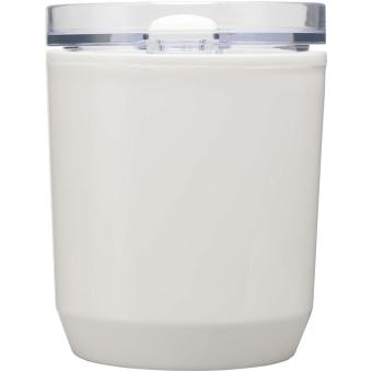 Hudson 180 ml doppelwandiger Becher aus recyceltem Kunststoff Weiß