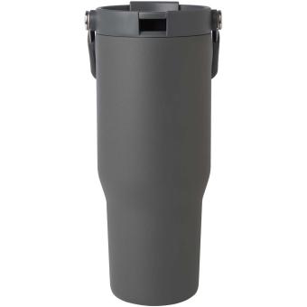 Bronx 900 ml RCS recycled stainless steel copper vacuum insulated tumbler with dual function lid Convoy grey