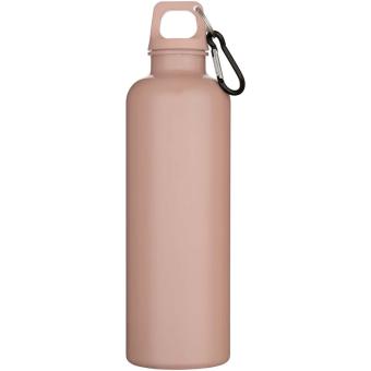 Oregon 750 ml einfarbige RS-zertifizierte Wasserflasche aus recyceltem Kunststoff mit Karabinerhaken Altrosa