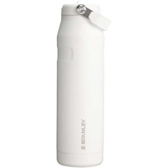 Stanley IceFlow™ 2.0 1060 ml Flasche mit Flip-Trinkhalm Transparent weiß