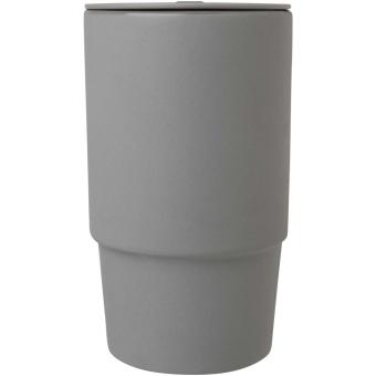Carter 450 ml Keramiktasse mit Kunststoffdeckel Grau