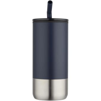 Grayson 480 ml RCS recycled insulated tumbler with straw Navy