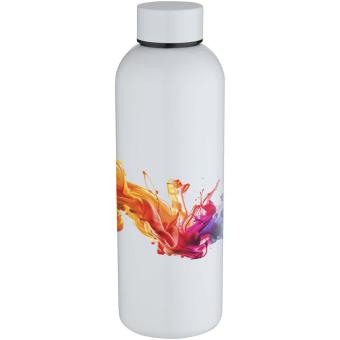 Spring 750 ml RCS-zertifizierte einwandige Sublimation Trinkflasche aus recyceltem Edelstahl Weiß