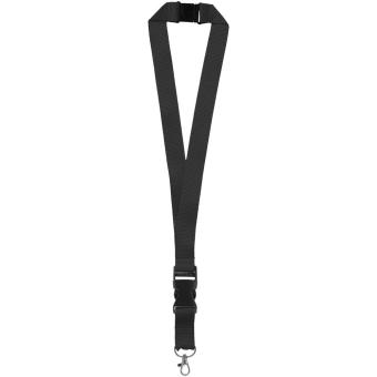 Yogi lanyard detachable buckle break-away closure Black