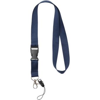 Sagan phone holder lanyard with detachable buckle Navy