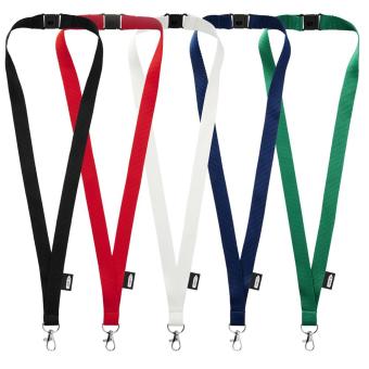 Tom recycled PET lanyard with breakaway closure Green