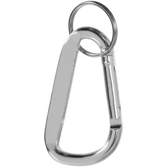Timor RCS Karabiner Schlüsselanhänger aus recyceltem Aluminium Silber
