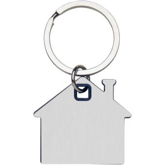 Nook house-shaped keychain Aztec blue