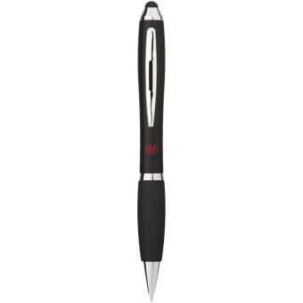 Nash Stylus bunter Kugelschreiber mit schwarzem Griff (schwarze Mine) Schwarz